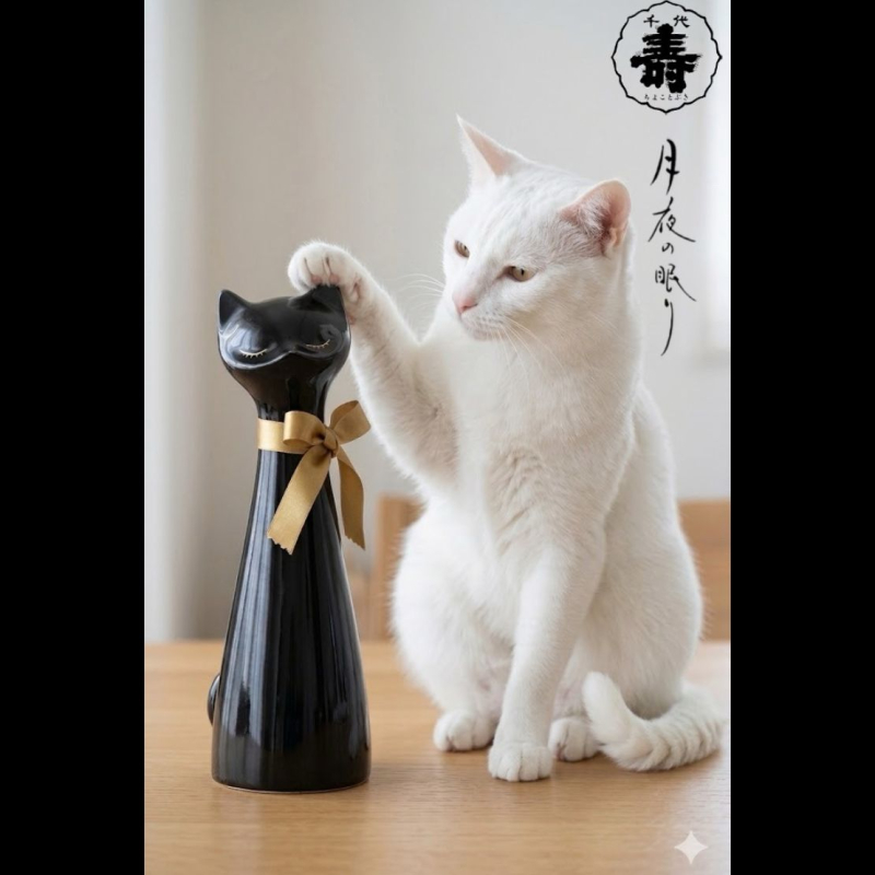 純米吟釀 月夜之眠 黑貓